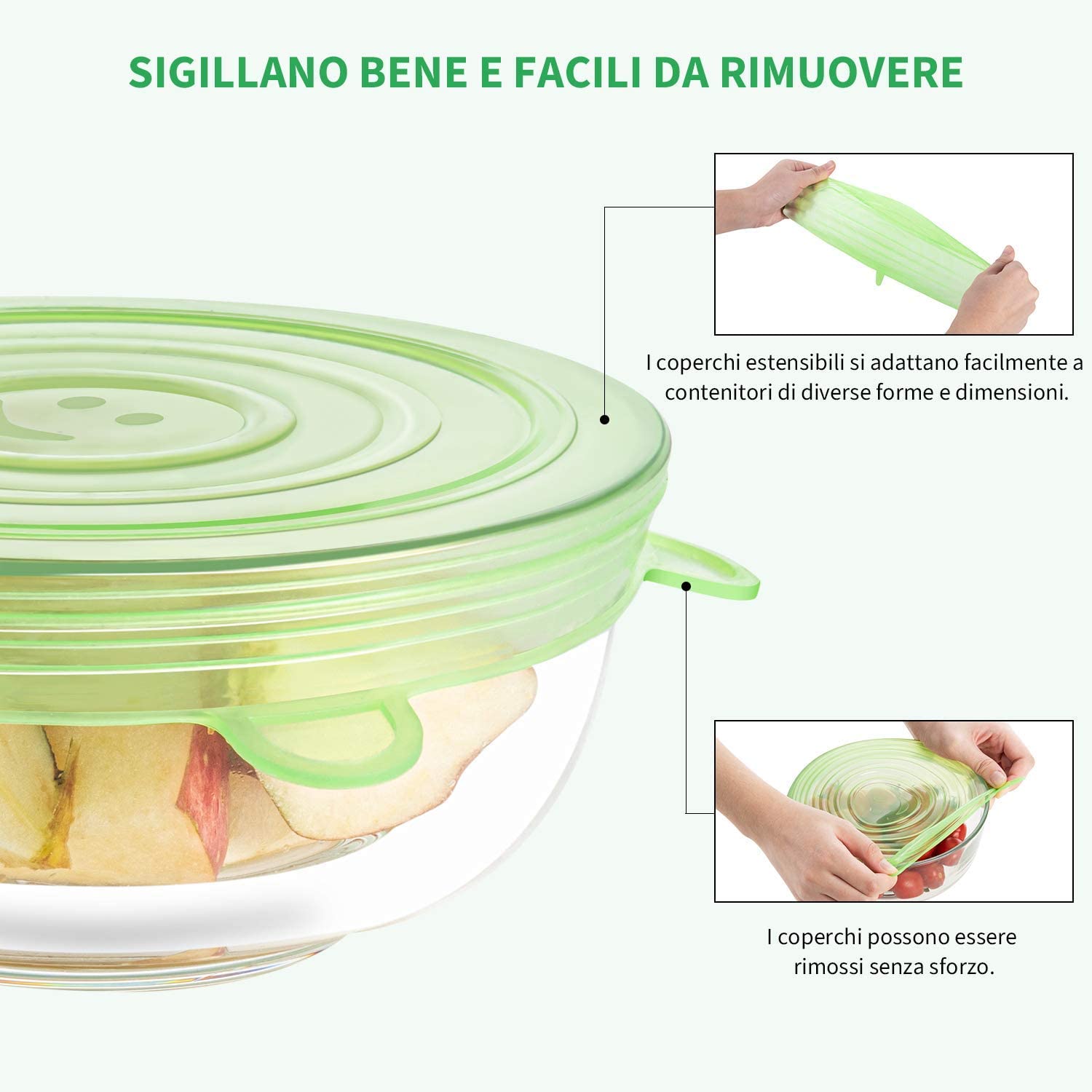 Coperchio in Silicone per Alimenti – Smeraldo Italia
